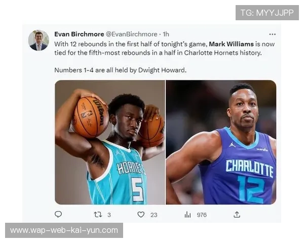 威廉姆斯9分4板黄蜂替补 防守轮转速度成为明显短板